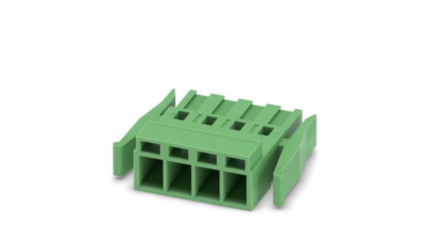Phoenix Contact MSTBC Series PCB Connector, 4-Contact, 5.08mm Pitch, Latching, 1-Row, Crimp Termination