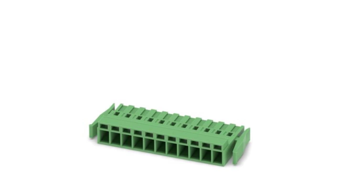 Phoenix Contact MSTBC Series PCB Connector, 14-Contact, 5.08mm Pitch, Latching, 1-Row, Crimp Termination