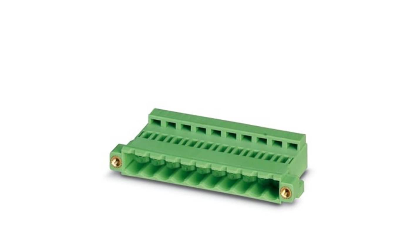 Phoenix Contact ICC 2 Series PCB Connector, 7-Contact, 5.08mm Pitch, Screw, 1-Row, Crimp Termination