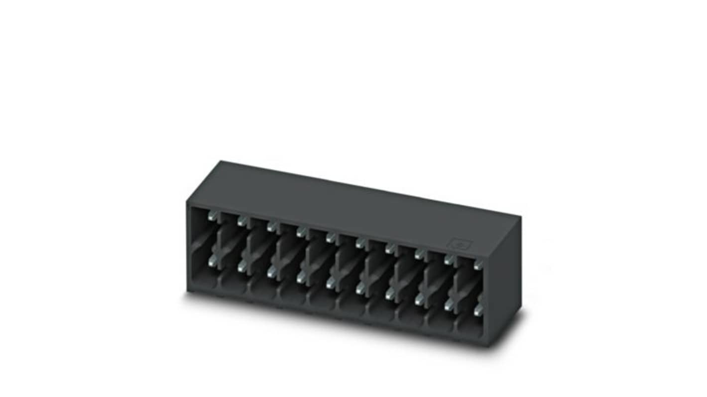 Phoenix Contact DMC Series Straight Wave Soldering PCB Header, 20 Contact(s), 3.5mm Pitch, 2 Row(s), Shrouded