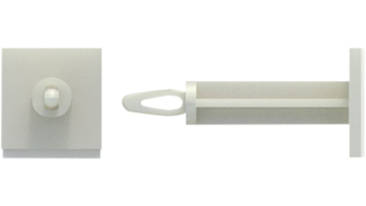RND PCB间隔柱, 聚酰胺隔离板, 4.8mm高, 用于Φ2.54mmPCB孔, 1.63mm机箱厚