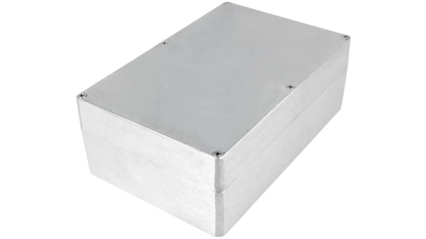 RND RND 455 Series Aluminium Aluminium General Purpose Enclosure, IP65, Aluminium Lid, 222x146x82mm