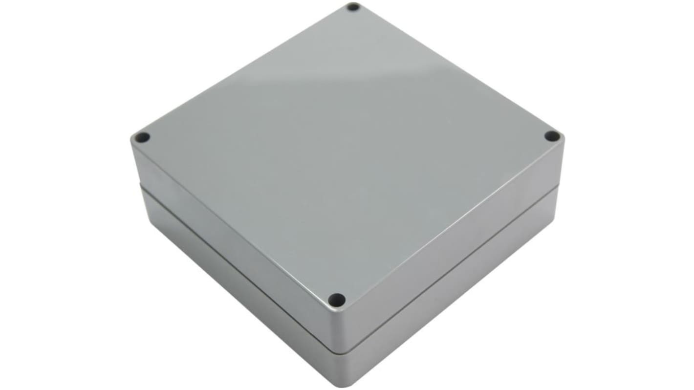 RND RND 455 Series Dark Grey ABS General Purpose Enclosure, IP67, Dark Grey Lid, 160x160x60mm
