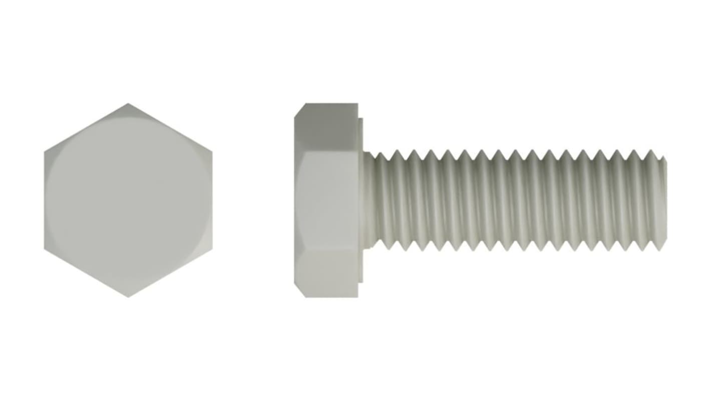 Śruba z łbem sześciokątnym gwint M12 50mm Poliamid RND