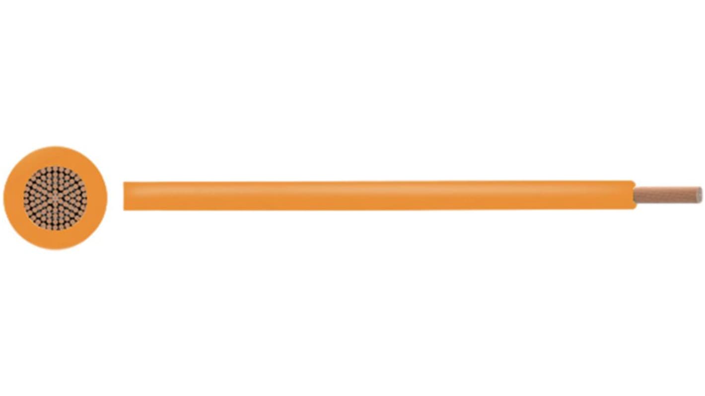 RND RND 475, Power, 100m, Orange Polyvinyl Chloride PVC Power Cable +90°C