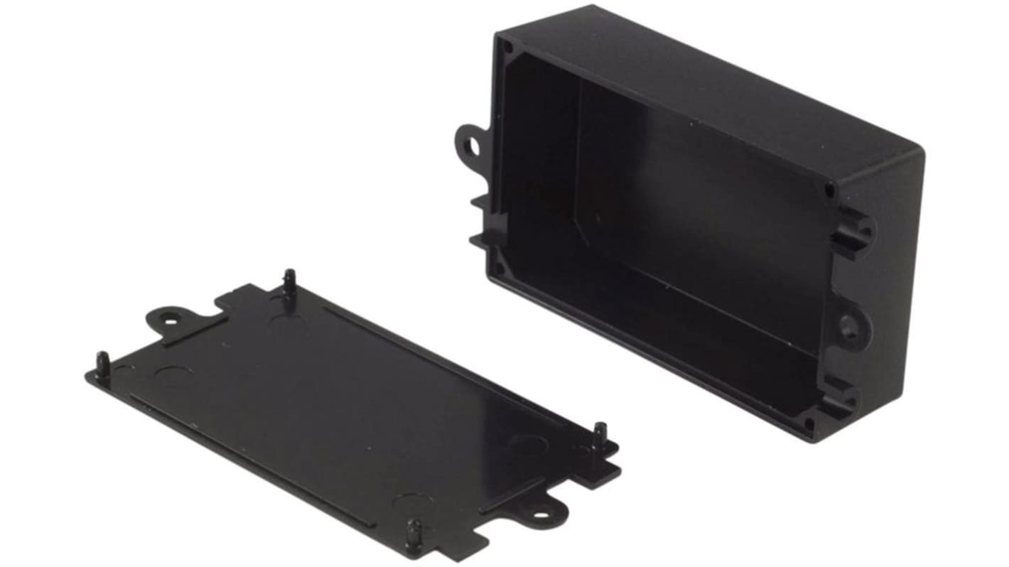 RND ABS通用外壳, 带法兰, 黑色, 72x44x27mm, RND 455系列