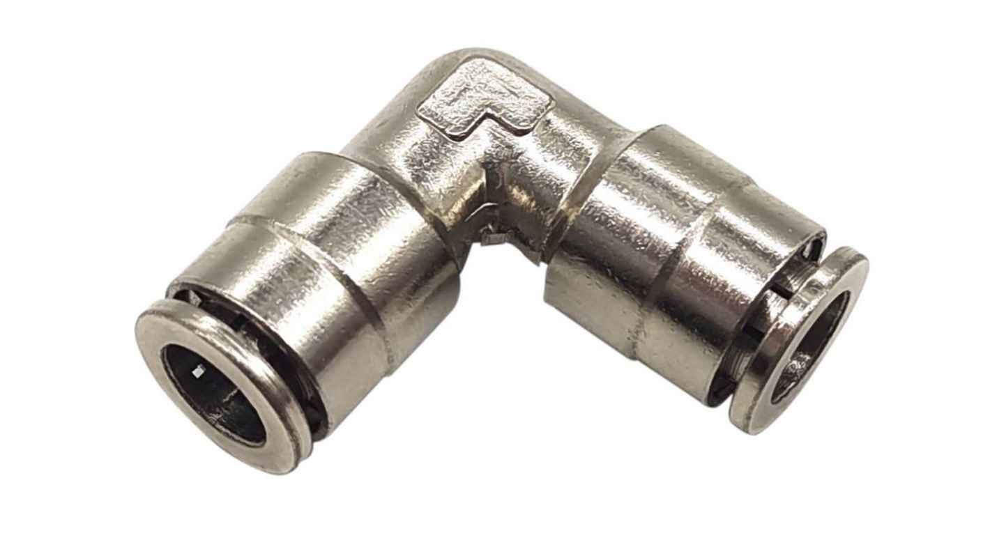 RND RND 425 Series Elbow Fitting, Push In 6 mm to Push In 6 mm, Tube-to-Tube Connection Style, RND 425-00175