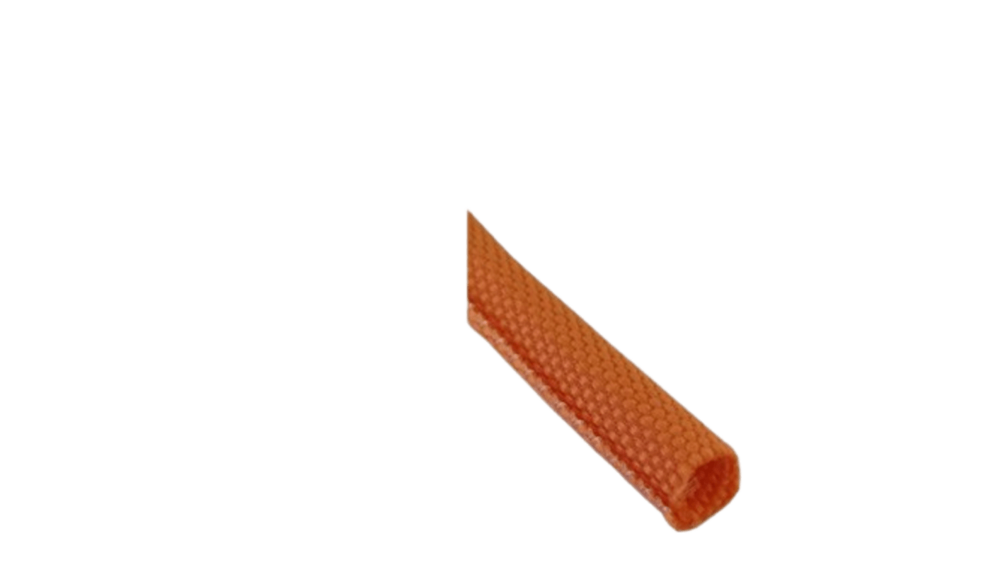 RND Expandable Braided Polyester Orange Cable Sleeve, 8mm Diameter, 100m Length, RND 465 Series