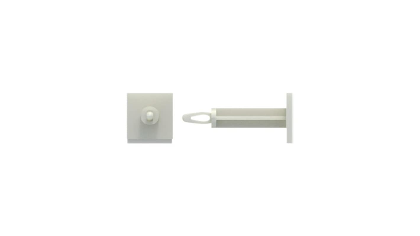 RND 背胶支撑柱 PCB支撑柱, 12.7mm主体高, 12.7mm总高, 聚酰胺制, 用于Φ4mmPCB孔