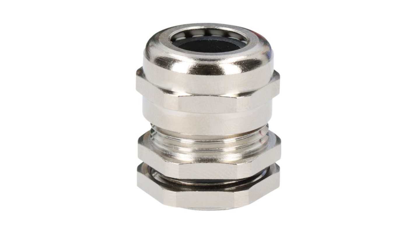 RND RND 465 Kabelverschraubung, PG7 Messing vernickelt Nickel 3mm/ 6.5mm, IP68