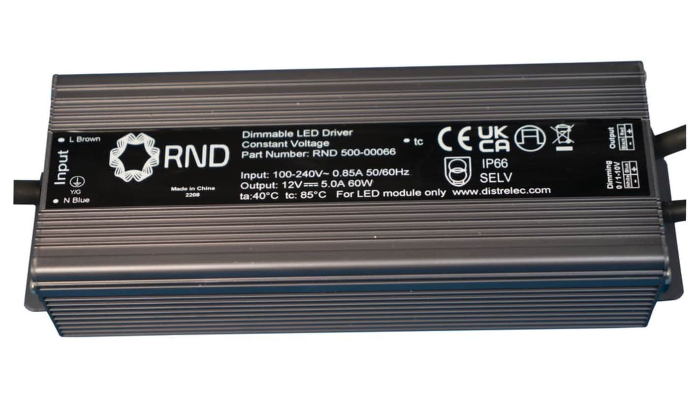 RND 60W LED驱动电源, 输出12V 5A