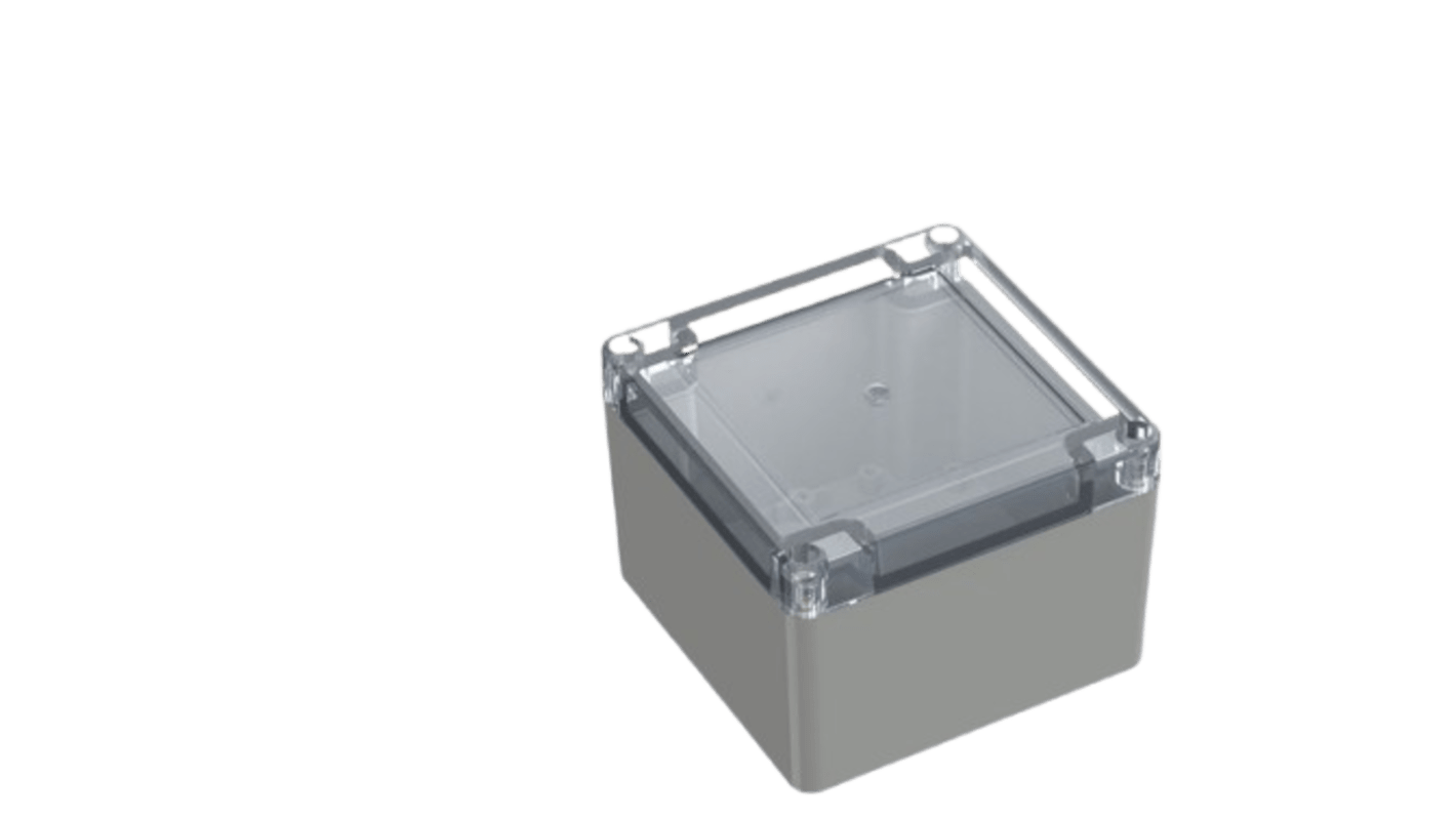 RND ABS, PC通用外壳, IP65, 浅灰色, 105x105x75mm, RND 455系列