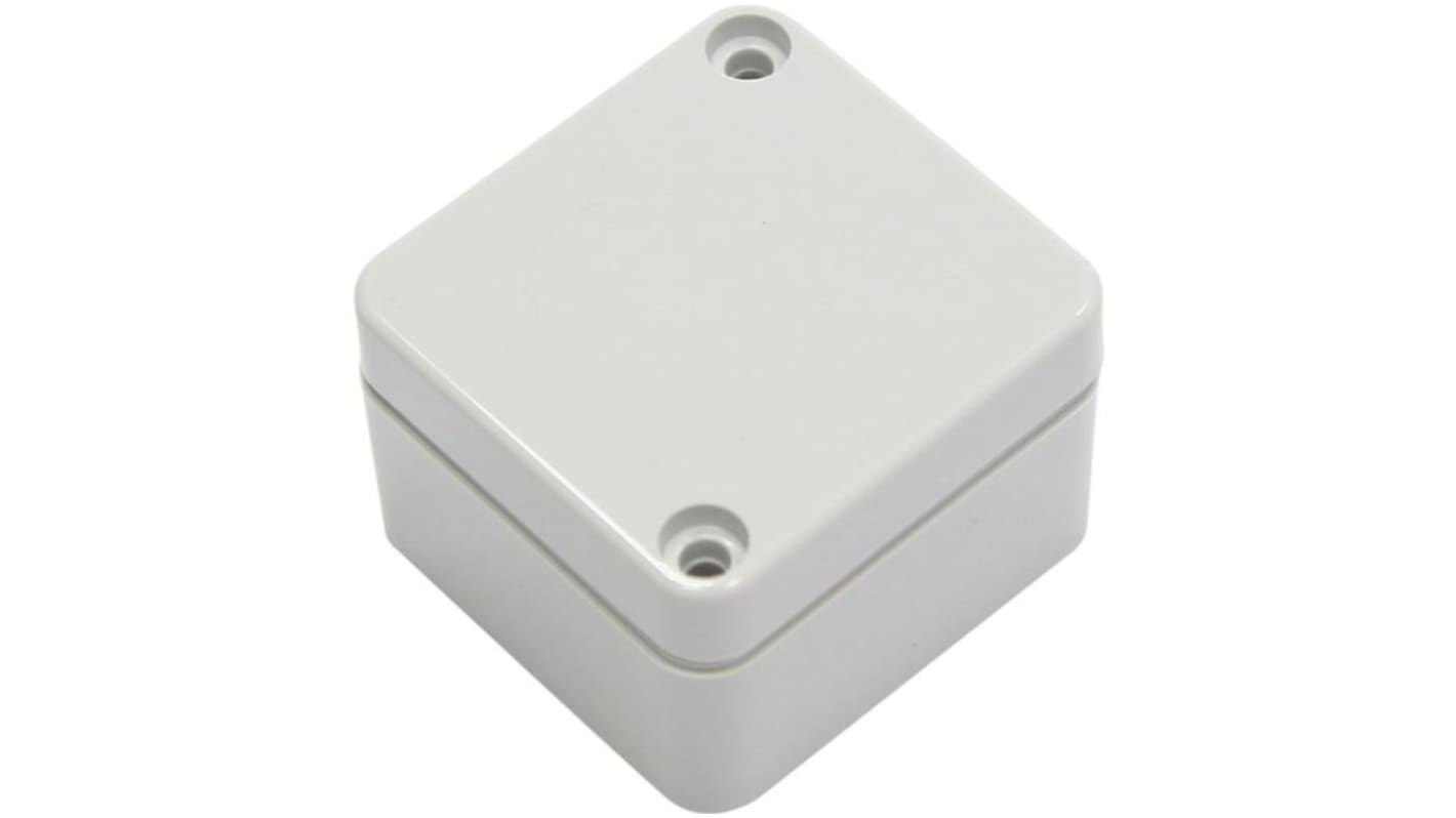 RND RND 455 Series Light Grey Polycarbonate General Purpose Enclosure, IP67, Light Grey Lid, 50x52x35mm