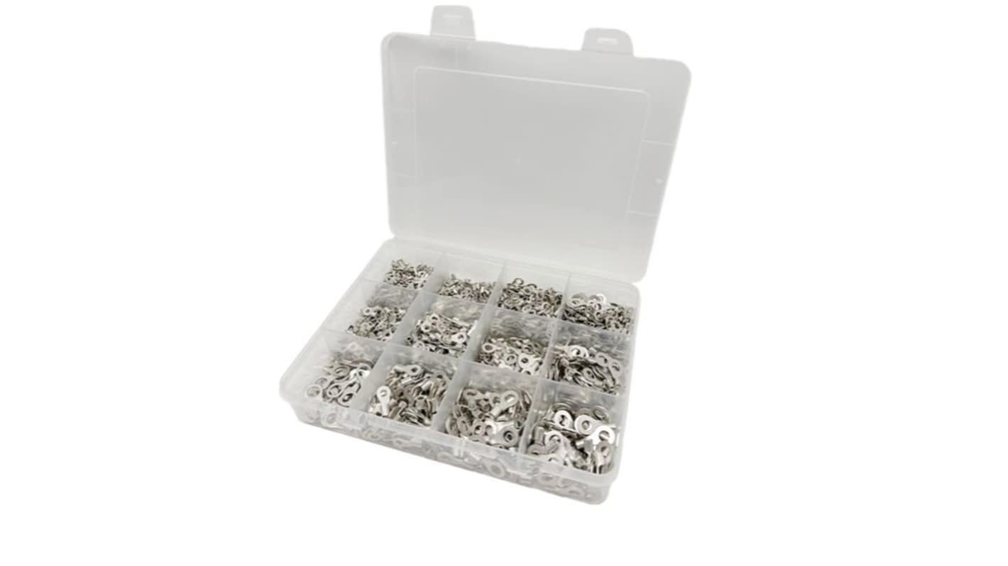 RND, RND 465 Ring Terminal, M3 to M8 Stud Size, White