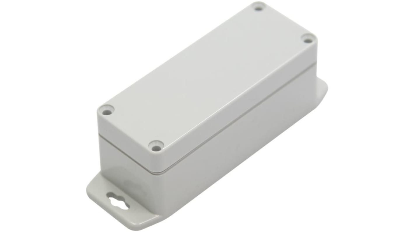 RND RND 455 Series Light Grey Polycarbonate General Purpose Enclosure, IP67, Light Grey Lid, 35x90x35mm