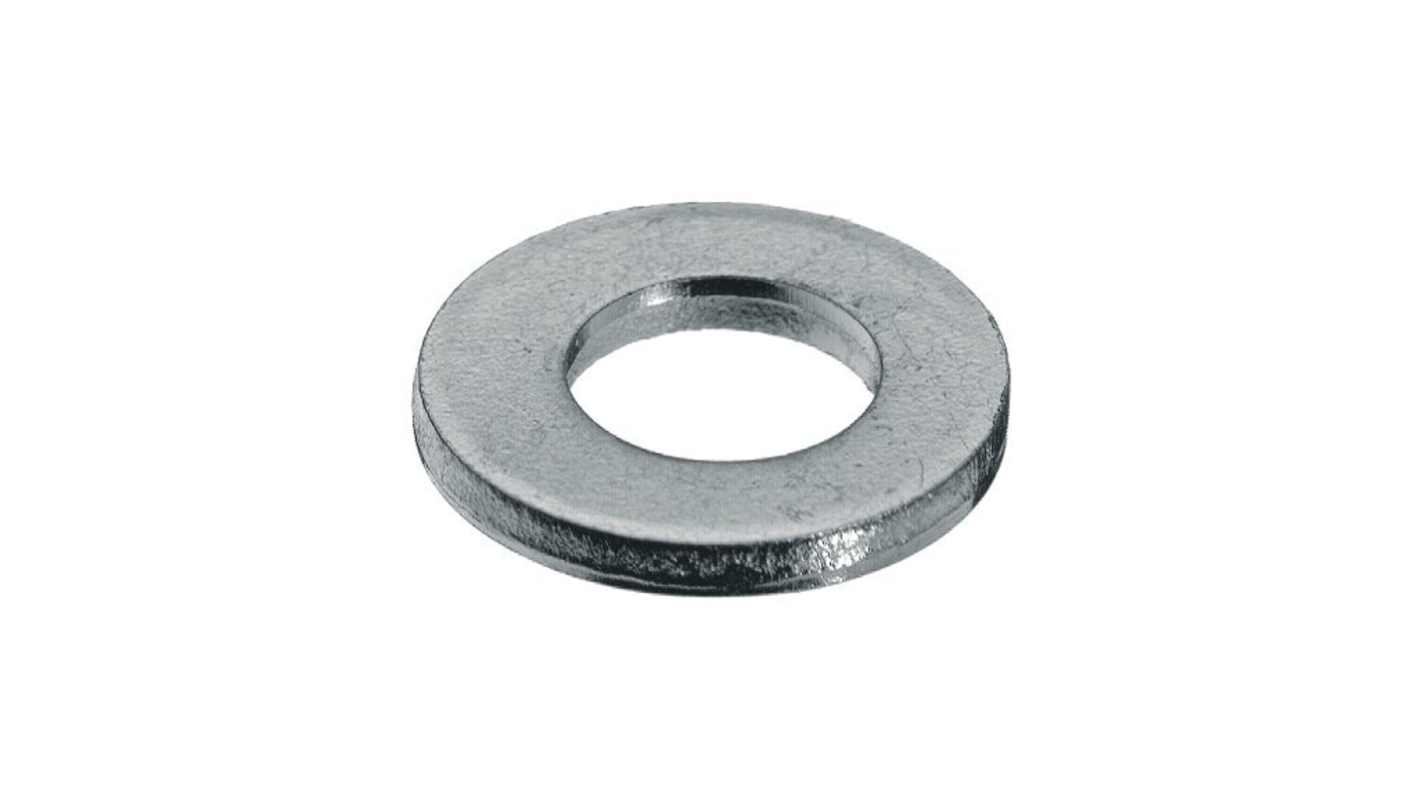RND Passivated, Zinc Plated Stainless Steel Flat Washers, M5mm, DIN 125A