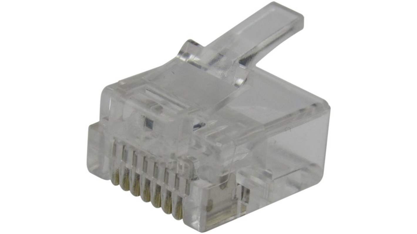 RND RND 765 Series Plug RJ Connector, Cable Mount, Cat5e Straight 1 Port