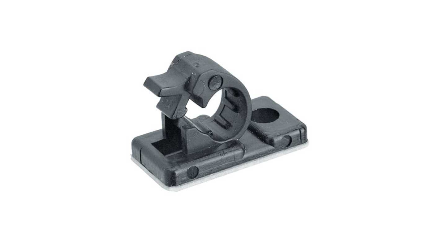 RND Black Polyamide Self Adhesive, 17mm Max. Bundle