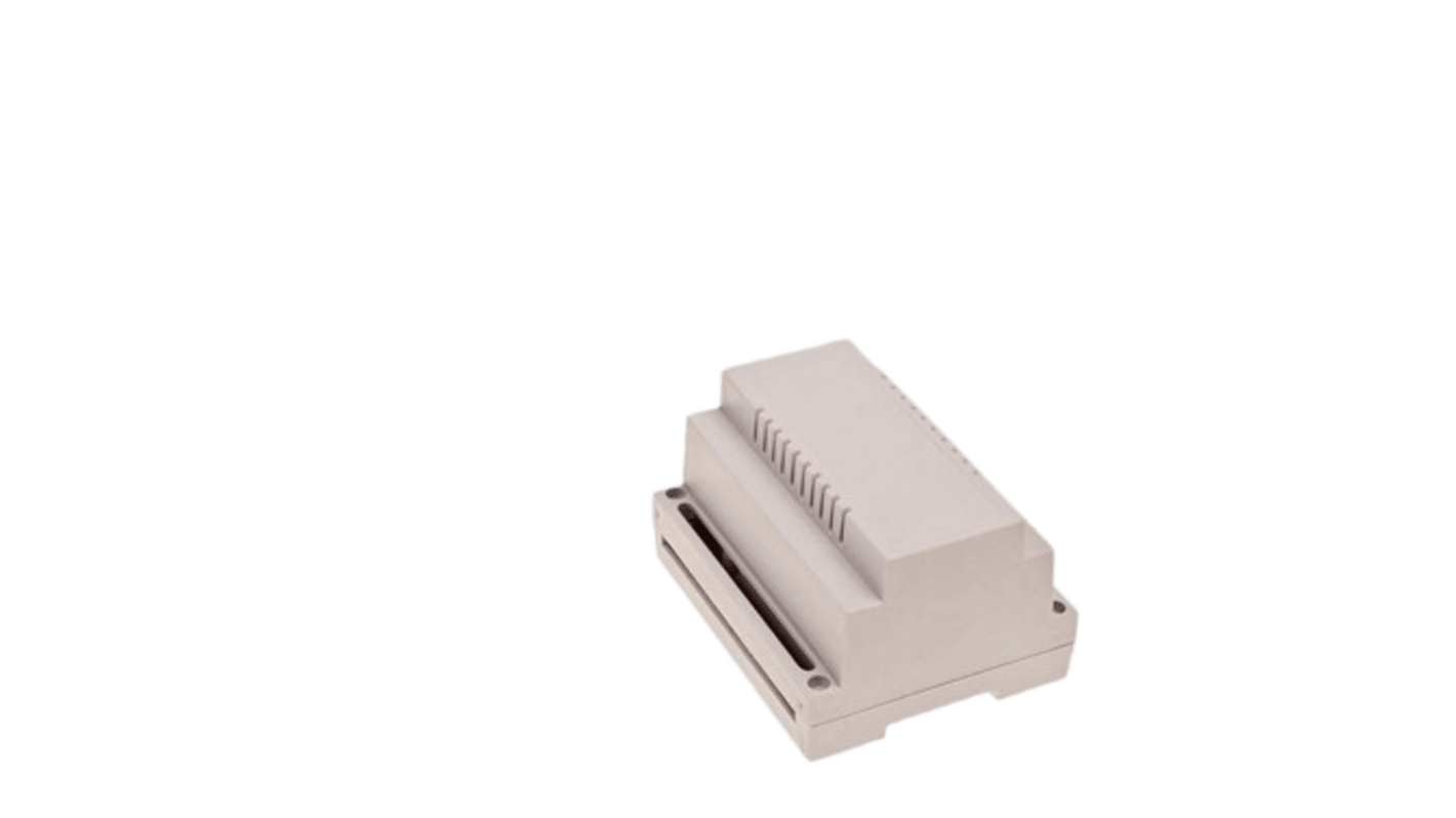 RND DIN Rail Enclosure Type RND 455 Series , 107.15x89.4x65.75mm, ABS DIN Rail Enclosure