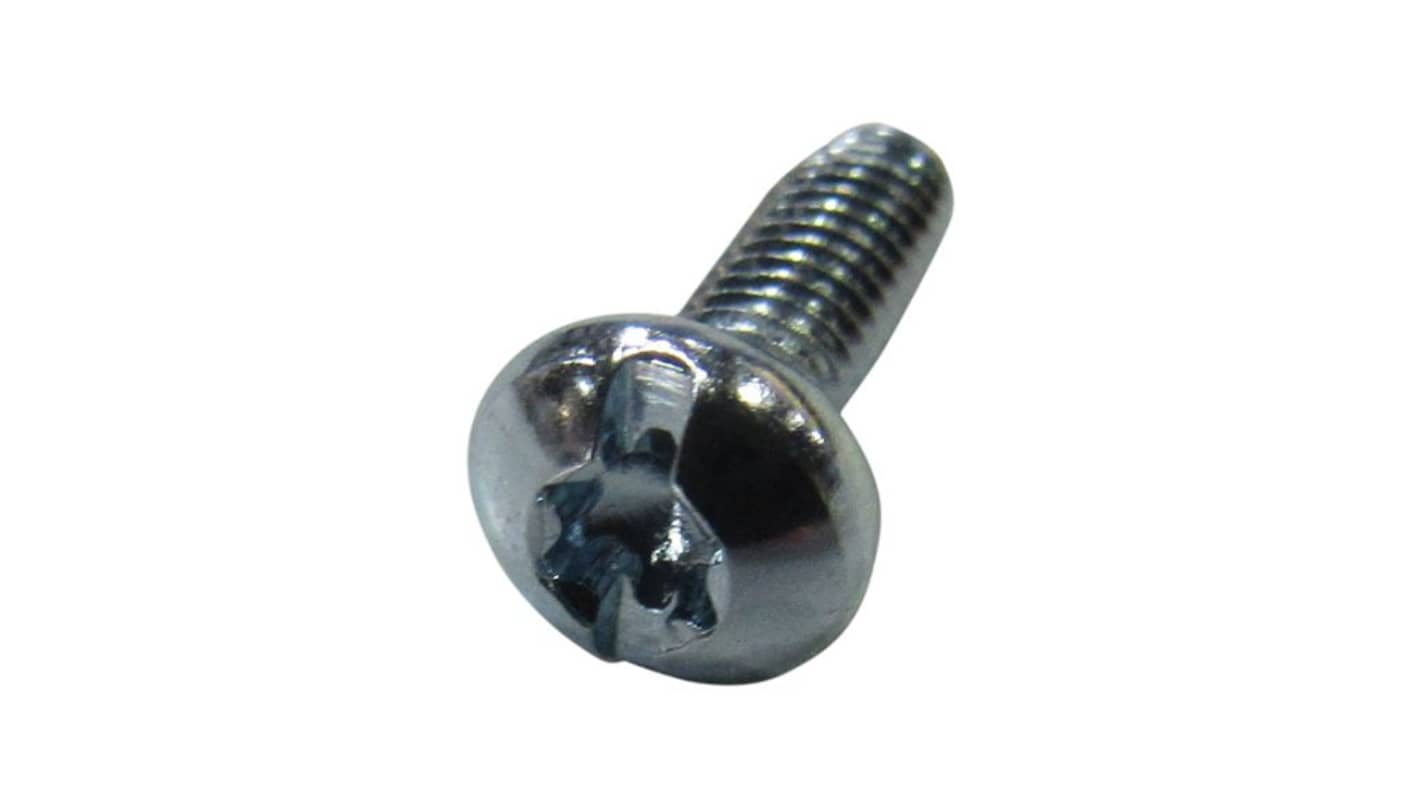 RND Zinc Carbon Steel Torx Head Thread Forming Screw, M4 x 8mm Long