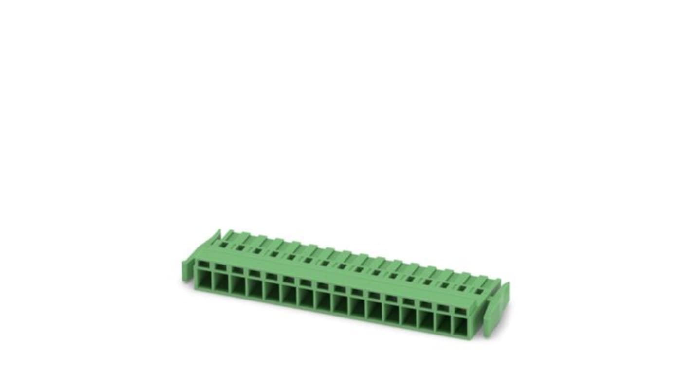 Phoenix Contact MSTBC Series PCB Connector, 16-Contact, 5.08mm Pitch, Latching, 1-Row, Crimp Termination