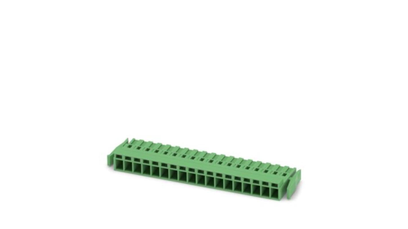 Phoenix Contact MSTBC Series PCB Connector, 18-Contact, 5.08mm Pitch, Latching, 1-Row, Crimp Termination