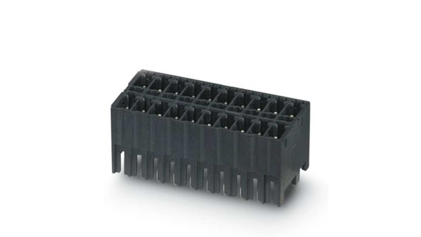 Phoenix Contact MCDNV Series Vertical Through Hole PCB Header, 8 Contact(s), 3.81mm Pitch, 2 Row(s), Shrouded