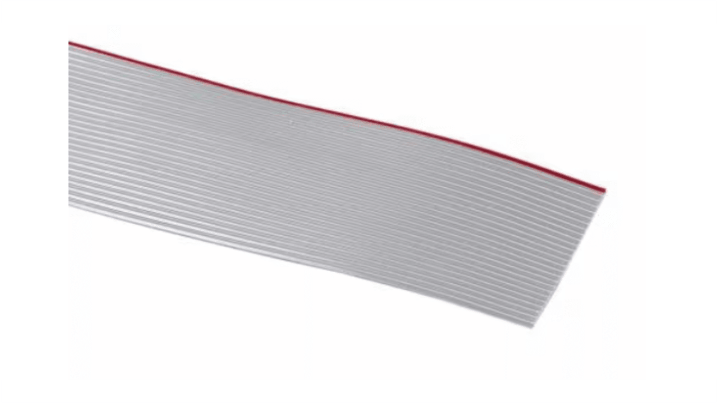 3M 3365 Series Flat Ribbon Cable, 8-Way, 1.27mm Pitch, 30m Length, IDC to IDC