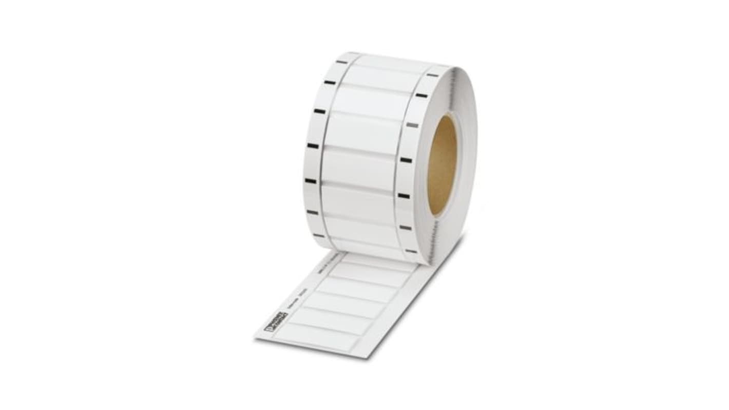 Phoenix Contact WMS-2 HF Slide On Cable Marker, White, Pre-printed "Unlabeled", 6.4 → 12.7mm Cable, for Control