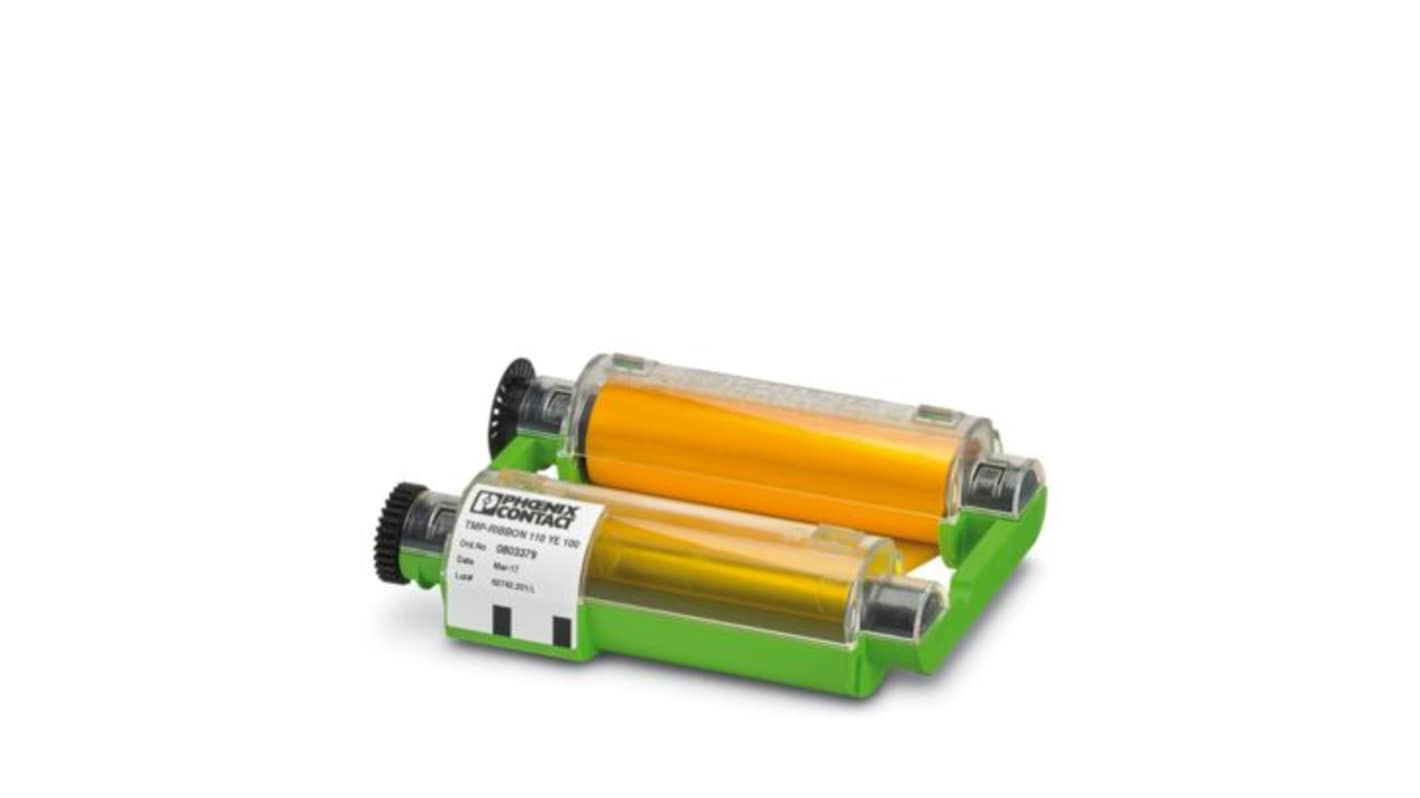 Phoenix Contact TMP-RIBBON 110 YE 100 Yellow Ink Cartridge