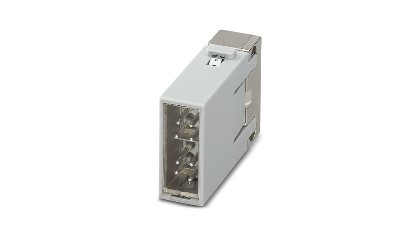 Phoenix Contact Heavy Duty Power Connector Module, 10A, Male, 1353 Series, 8 Contacts