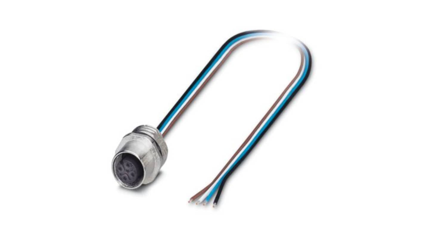 Phoenix Contact Circular Connector, 4 Contacts, Plug-In, M12 Connector, Socket, Female, IP65, IP67, SACC Series