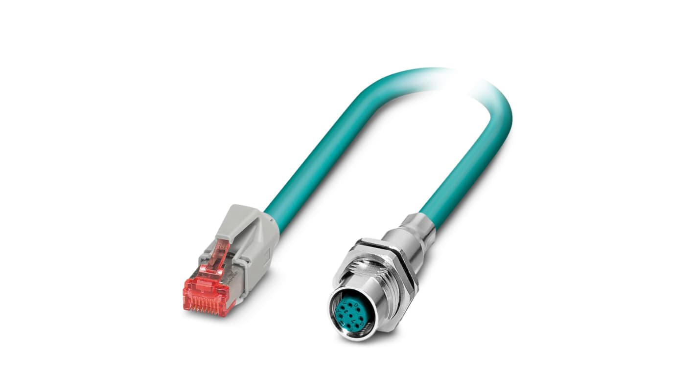 Kabel Ethernet Cat5 długość 1m Z zakończeniem Phoenix Contact Poliuretan