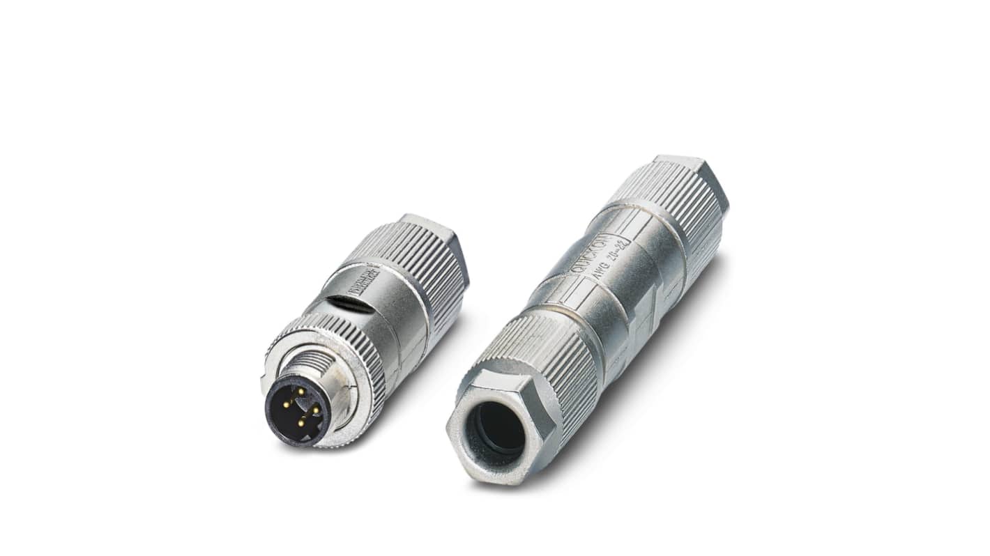 Phoenix Contact Connector, 4 Contacts, Cable, IP65, IP67, SACC Series