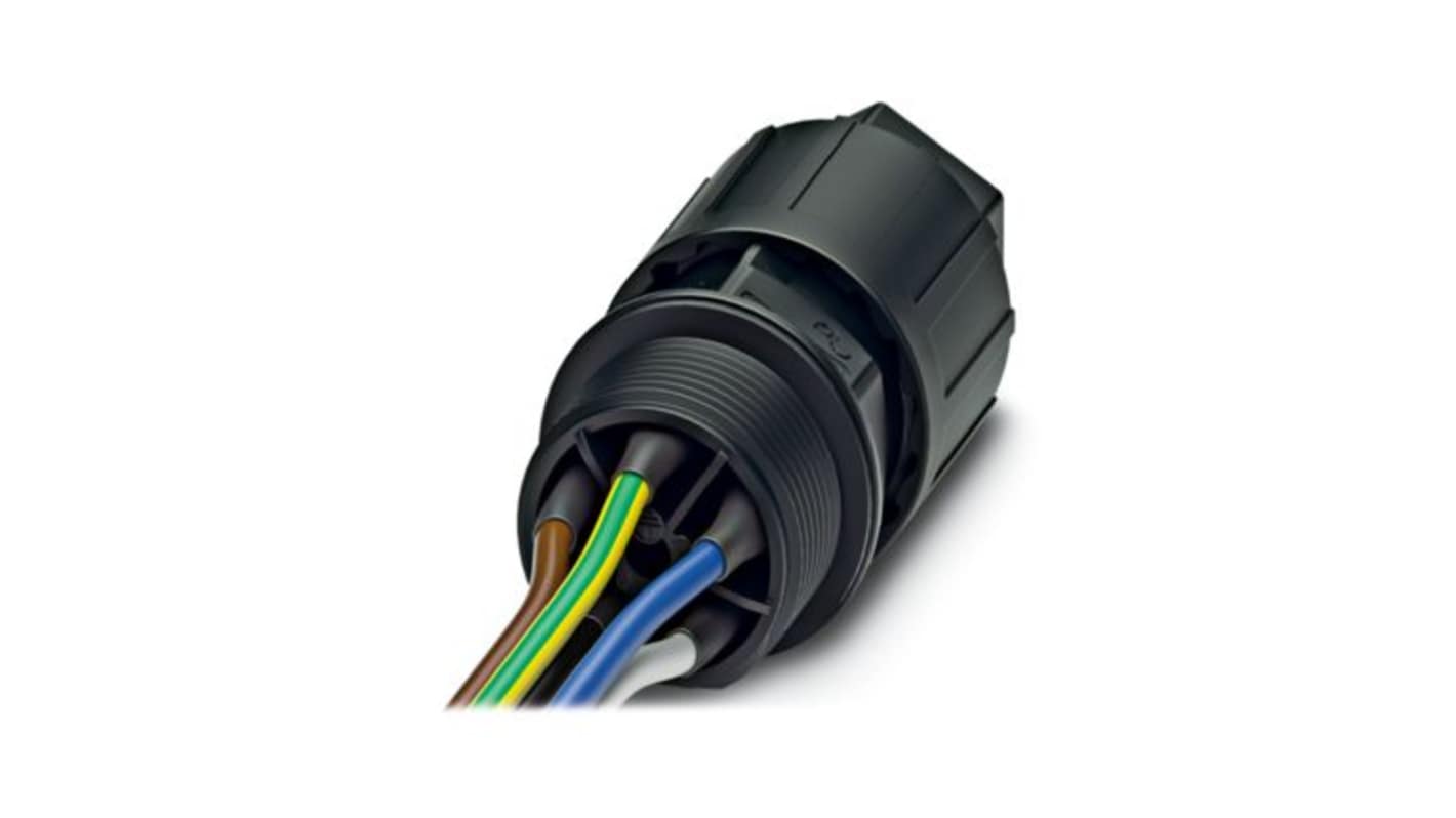 Phoenix Contact Panel Feed Through, 5 Way, 17.5A, PIN, QPD W 4PE1, Front Mount, 690 V