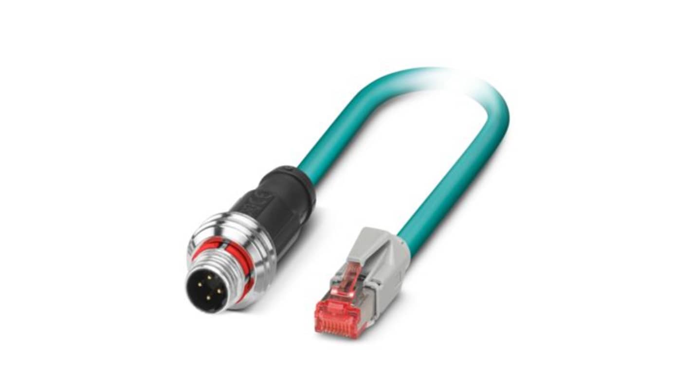 Kabel Ethernet Cat5 długość 2m Z zakończeniem Phoenix Contact Poliuretan