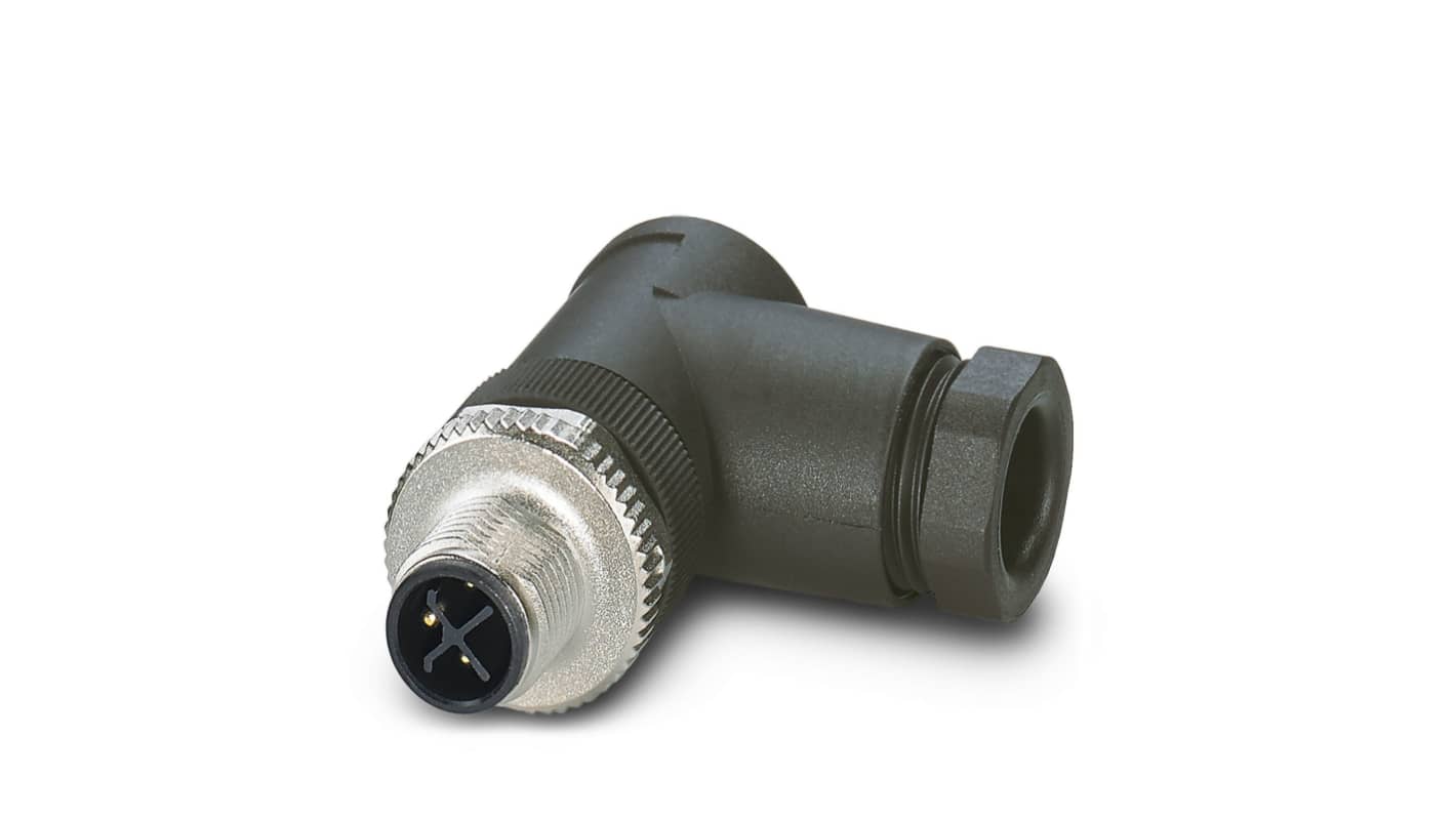 Phoenix Contact Circular Connector, 3 Contacts, Cable, M12 Connector, Plug, Male, IP67, SACC Series