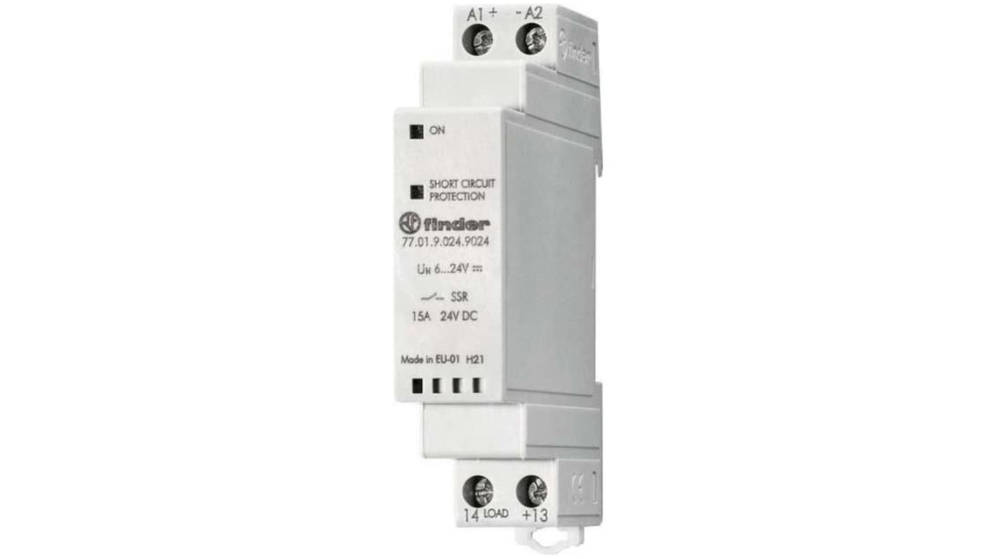 Finder 77 DIN-Schienen Halbleiterrelais 24 V AC/DC / 160 A