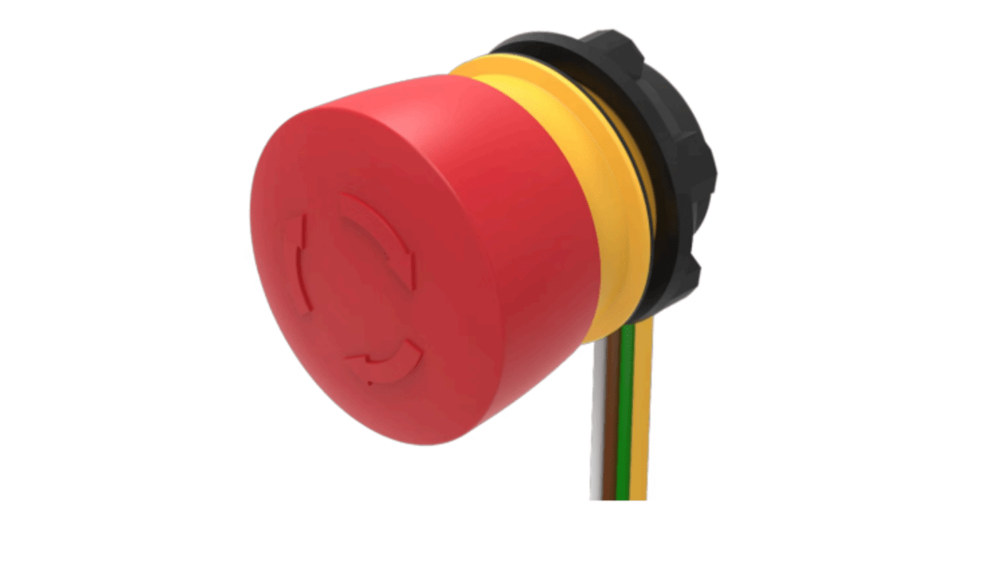 EAO Φ22.3mm急停按钮, 面板安装, 1 常闭/1 常开触点, 250V, IP65， IP66、 IP67, 维护