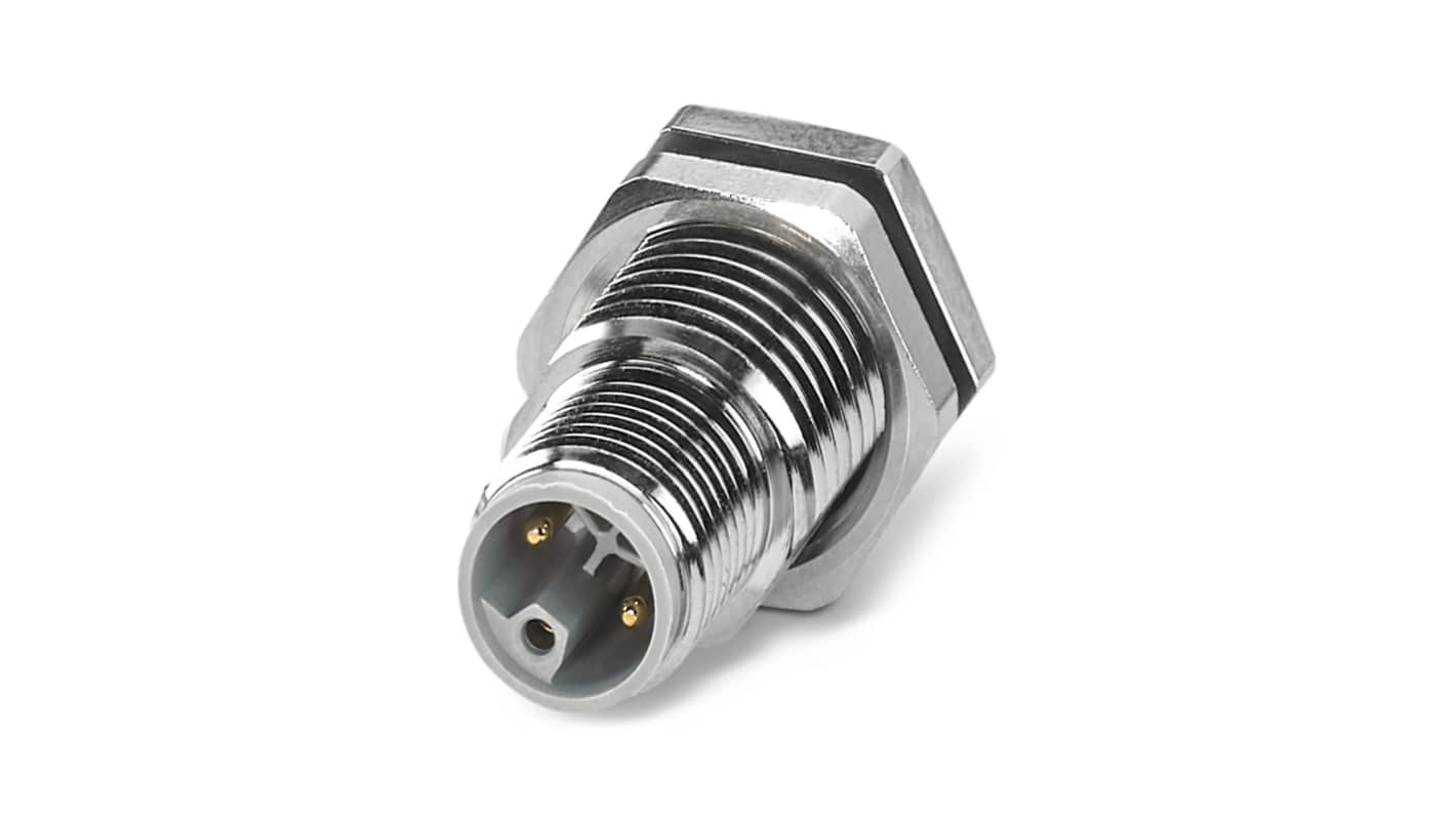 Phoenix Contact Circular Connector, 5 Contacts, Plug-In, M12 Connector, Plug, Male, IP65, IP67, SACC Series