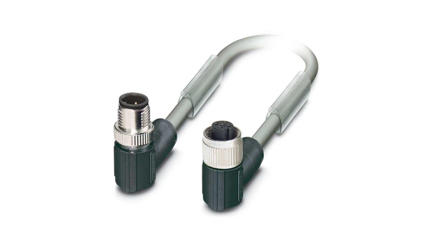 Phoenix Contact SAC Bus Cable, 5 Cores, 0.25 mm², Bus, 500mm, Silver Grey Polyurethane PUR Sheath, 24