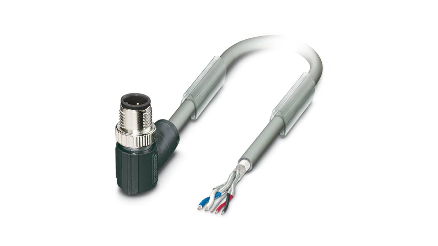 Phoenix Contact SAC Bus Cable, 5 Cores, 0.25 mm², Bus, 5m, Silver Grey Polyurethane PUR Sheath, 24