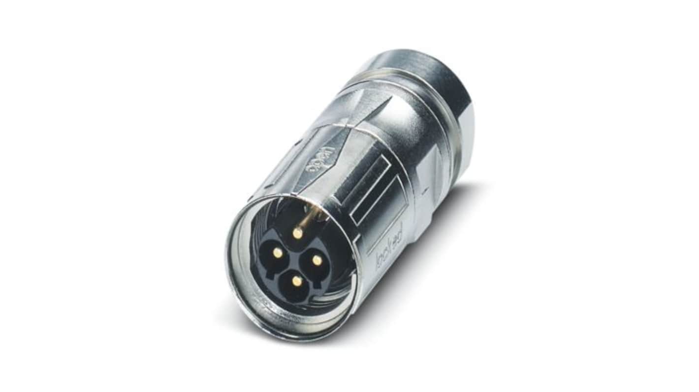 Phoenix Contact Circular Connector, 8 Contacts, Cable, M17 Connector, Plug, Male, IP67, ST Series