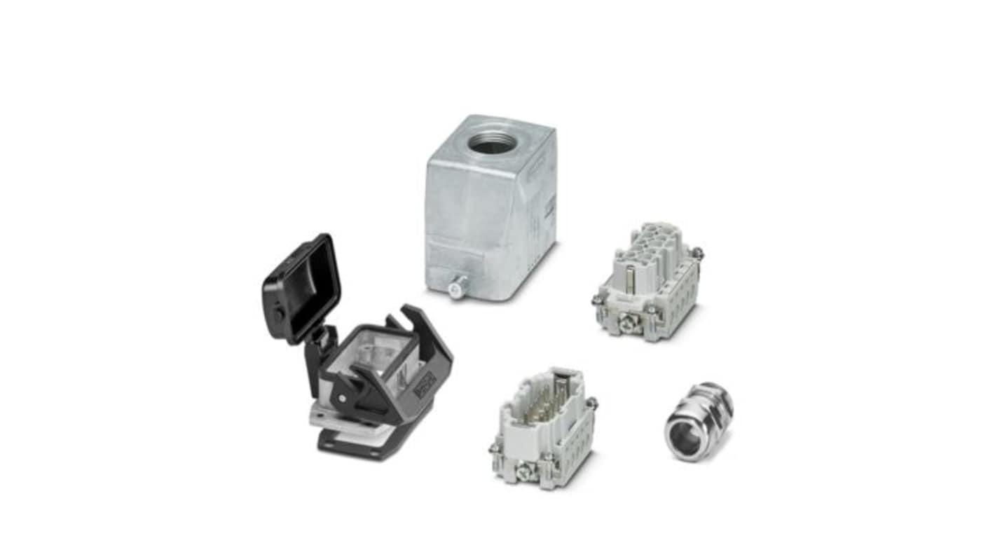 Phoenix Contact Heavy Duty Power Connector Accessory, 16A, Female, Male, HC-KIT-B10-R01 Series, 11 Contacts