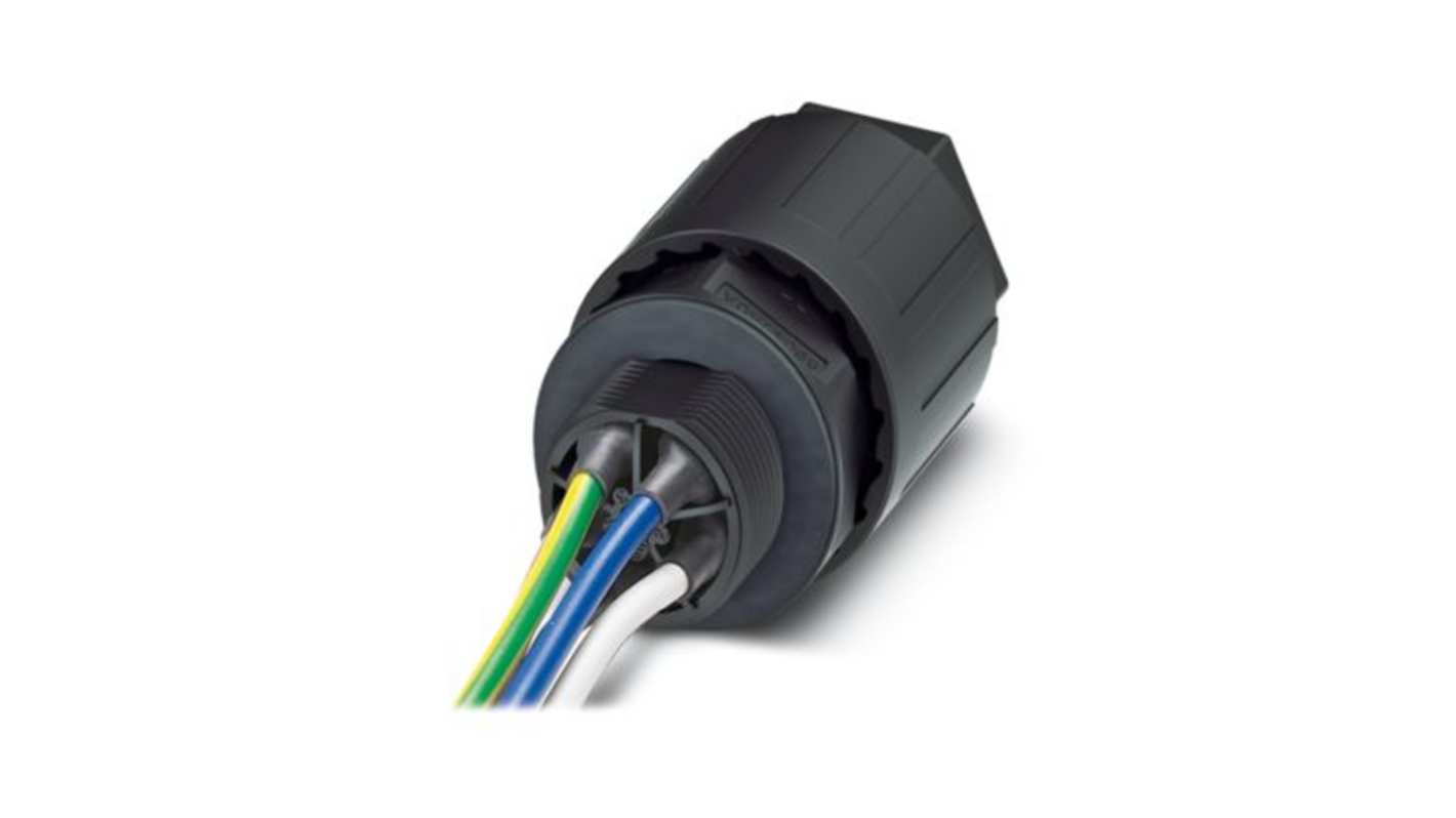 Phoenix Contact Panel Feed Through, 5 Way, 40A, Male, QPD W 4PE6, Front Mount, 690 V