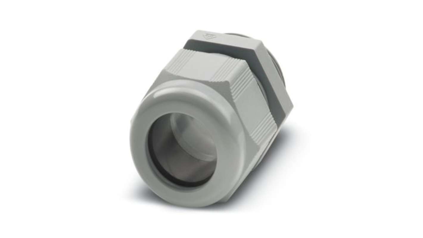 Phoenix Contact 1411 Series Silver Grey Polyamide Cable Gland, M50 Thread, 36mm min., 30mm max., IP66, IP68