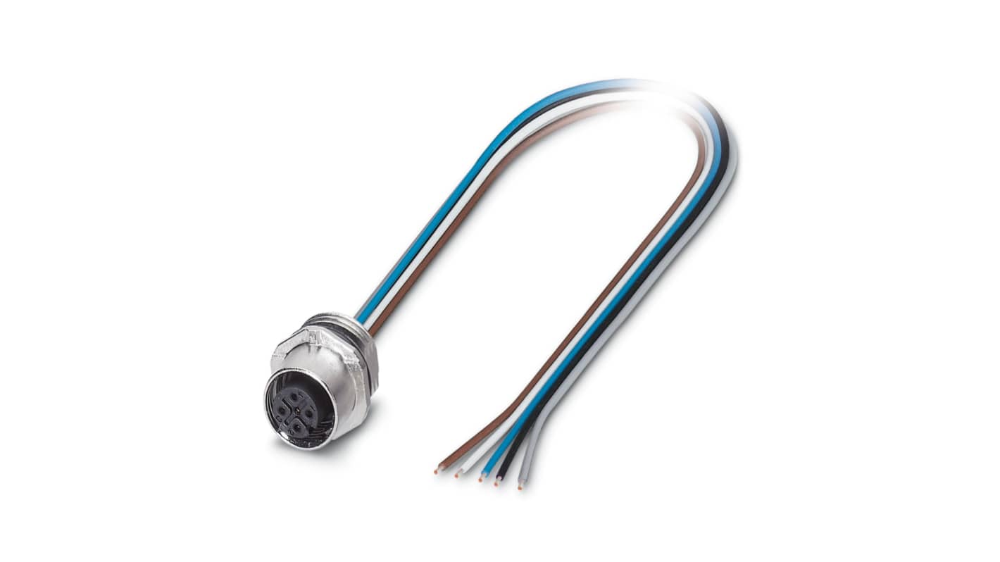 Phoenix Contact Circular Connector, 5 Contacts, Front Mount, M12 Connector, Socket, Female, IP65, IP67, SACC Series