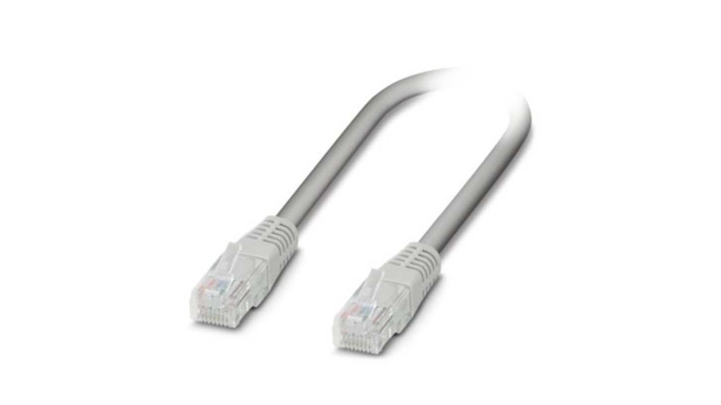 Phoenix ContactNBC, 20m Cat6a, Grey RJ45 to Male RJ45 Male Shielded, Terminated PVC Sheath