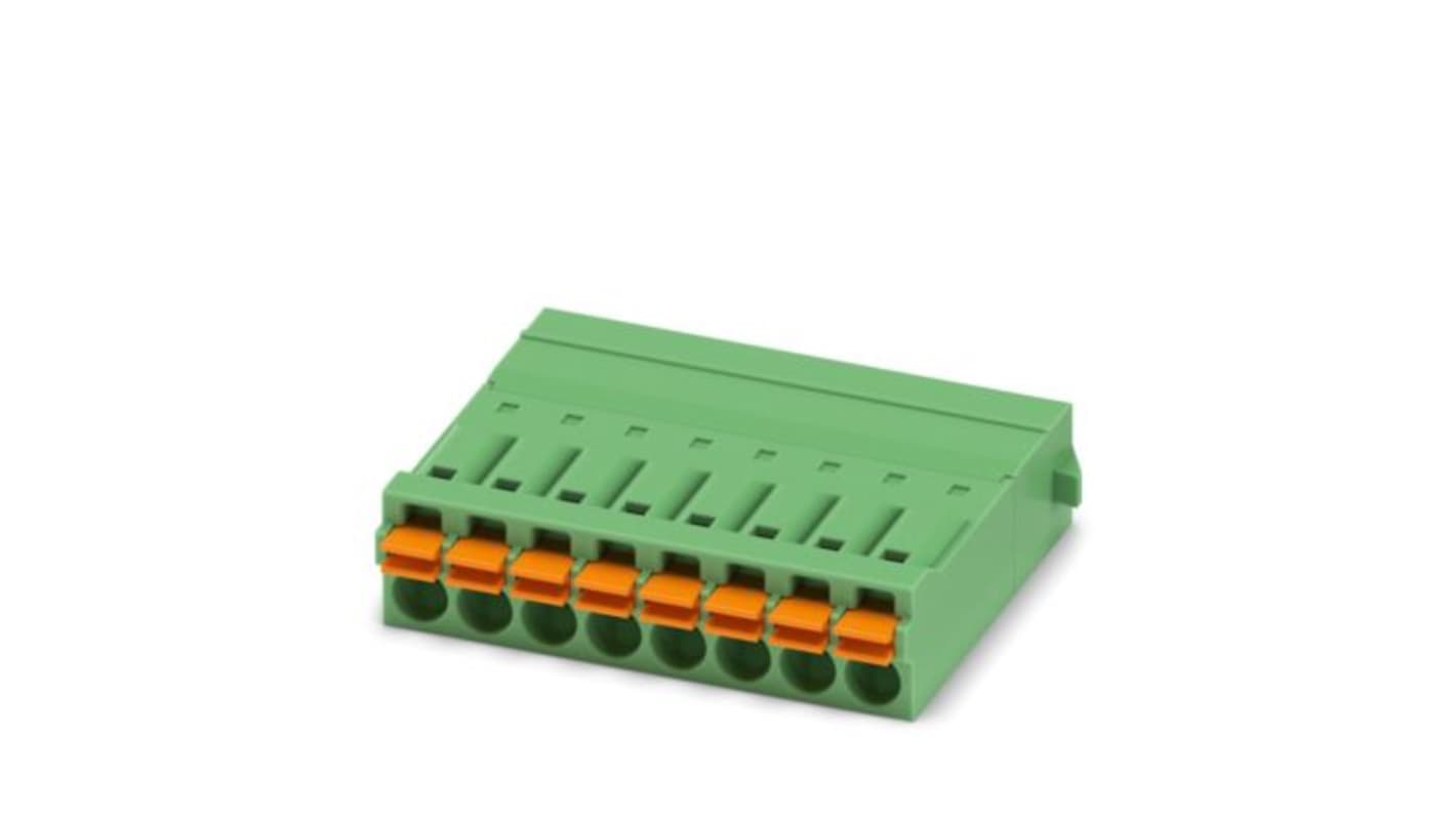 Phoenix Contact IFMC 1 Series PCB Connector, 8-Contact, 3.5mm Pitch, Snap-In, 1-Row, Push In Spring Termination