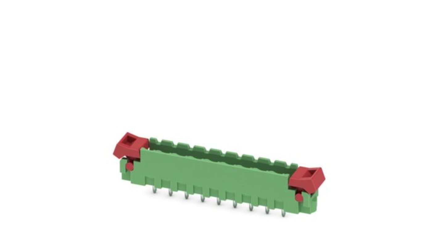 Phoenix Contact MSTBV Series Vertical Wave Soldering PCB Header, 9 Contact(s), 5.08mm Pitch, 1 Row(s), Shrouded